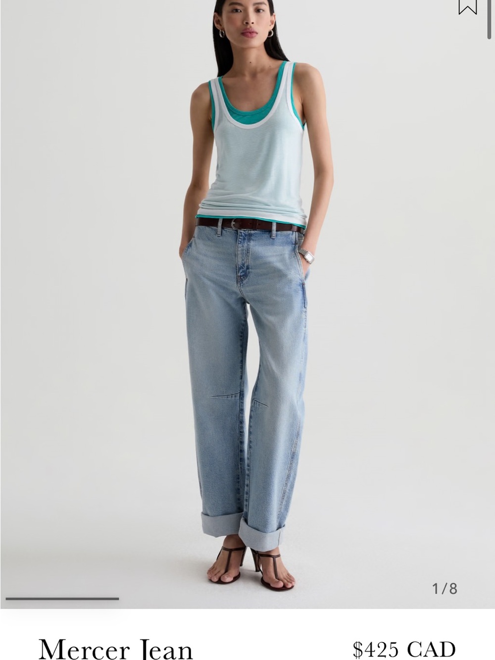 AG Adriano Goldschmied Light Blue Boyfriend Jeans